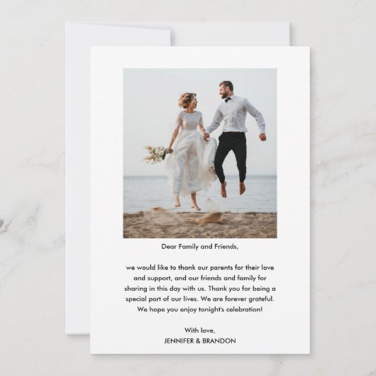 感謝のオーバーレイ写真を超え感謝していたあなた サンキューカード (裏面)