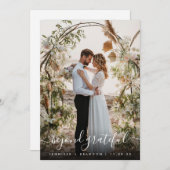 感謝のオーバーレイ写真を超え感謝していたあなた サンキューカード (正面/裏面)