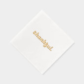 感謝のカクテルナプキンズゴールドフォイル感謝していスタンプ 箔ナプキン (右)