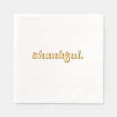 感謝のカクテルナプキンズゴールドフォイル感謝していスタンプ 箔ナプキン (正面)