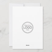 感謝のカスタムロゴサンクスギビングホリデーカード シーズンカード (裏面)