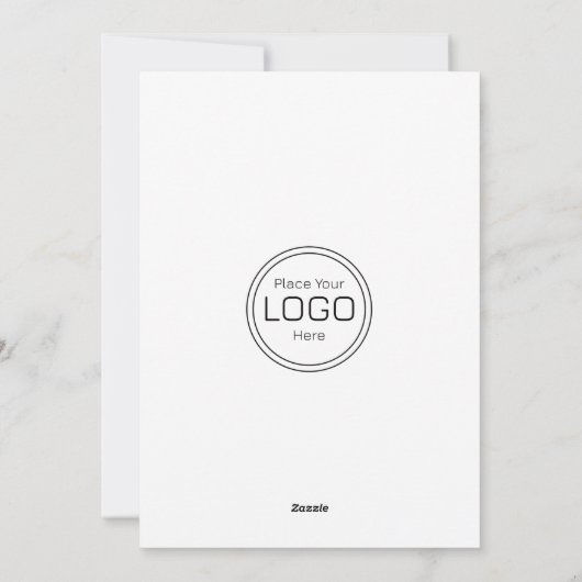 感謝のカスタムロゴサンクスギビングホリデーカード シーズンカード (裏面)