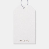 感謝のカスタム贈り物ラベル ギフトタグ (裏面)