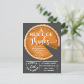 感謝のカボチャのパイのボランティアのランチ ポストカード (スタンド正面)