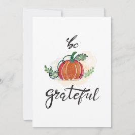 感謝のカボチャの水の色の幸せな感謝祭 シーズンカード