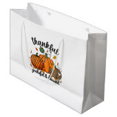 感謝のカボチャ感謝と賛美 ラージペーパーバッグ (正面アングル)