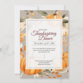感謝のカボチャ賛美ン感謝祭 招待状 (正面)