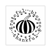 感謝のカボチャ賛美ン秋収穫 ラバースタンプ (インプリント)