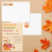 感謝のカボチャ賛美ン秋 招待状