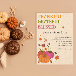 感謝のカボチャ賛美ン秋 招待状