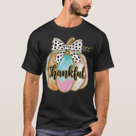 感謝のカボチャ・コケットボウ・サンクスギビング・フォール Tシャツ