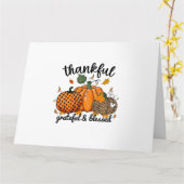 感謝のカボチャ 感謝と祝福  カード (黄色い花)