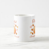 感謝のカボチャ 感謝 恵まれている 秋の芸術 コーヒーマグカップ (中央)