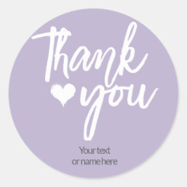 感謝のカリグラフィーシール ラウンドシール