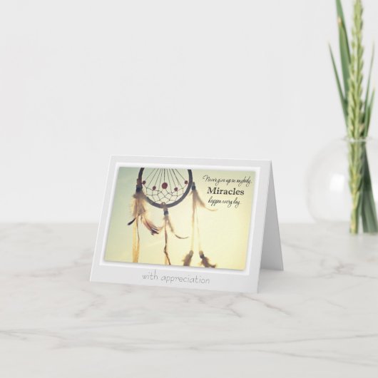 感謝のカード与え(Never Up) サンキューカード (正面)