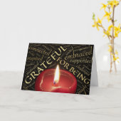 感謝のカード カード (黄色い花)