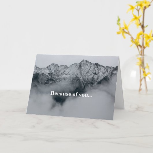 感謝のカード カード (黄色い花)