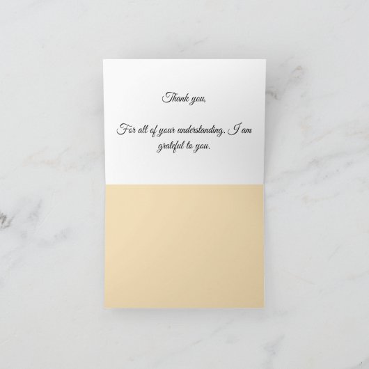 感謝のカード サンキューカード (内部)