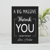 感謝のカード。大きな感謝のカード 招待状 (スタンド正面)