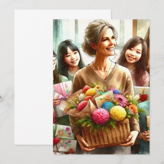 感謝のキャンバス 招待状 (正面/裏面)