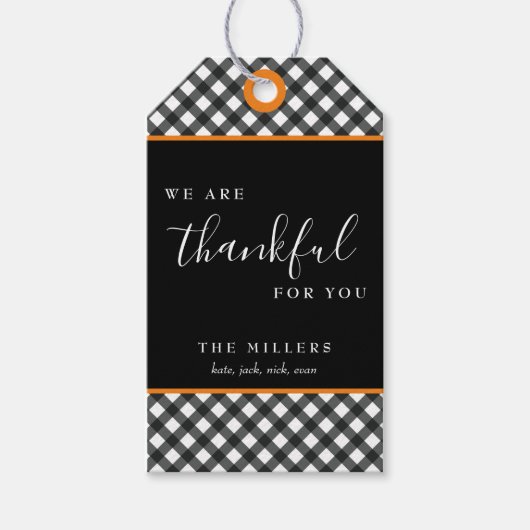 感謝のギフトラベルギフトラベル ギフトタグ (正面)