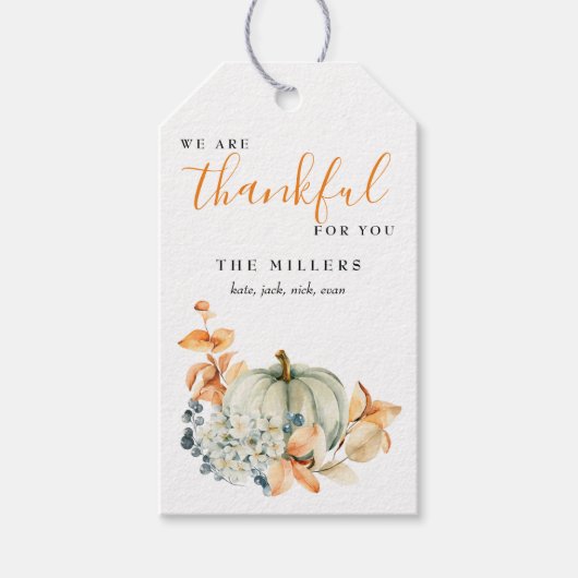 感謝のギフトラベルギフトラベル ギフトタグ (正面)