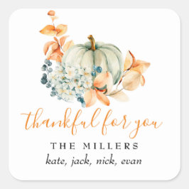 感謝のギフトラベルギフトラベル スクエアシール