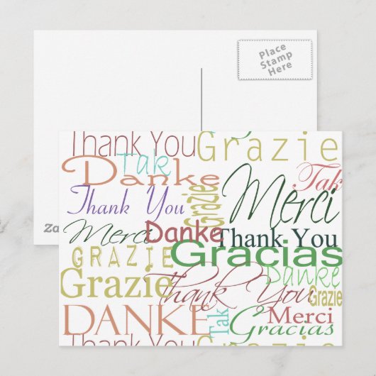 感謝のギフト ポストカード (正面/裏面)