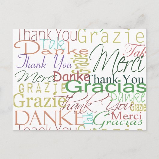 感謝のギフト ポストカード (正面)