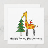 感謝のクリスマス – キリン シーズンカード (正面/裏面)