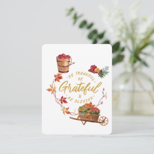 感謝のグリーティングカード、感謝する シーズンカード (スタンド正面)