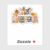 感謝のケース管理者Thanksgivingケース管理 シール (シート)