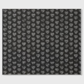 感謝のココロ Thank you 多言語44国語 白字パターン ラッピングペーパー (フラット)