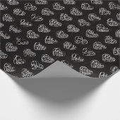 感謝のココロ Thank you 多言語44国語 白字パターン ラッピングペーパー (角)