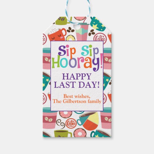 感謝のコーヒーありがとう ギフトタグ (正面)