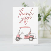 感謝のゴルフカート文字 サンキューカード (スタンド正面)