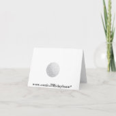 感謝のゴルフボールとアイアンカード サンキューカード (裏面)