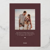 感謝のサイドフォイル感謝のフォトカード 箔シーズンカード (裏面)