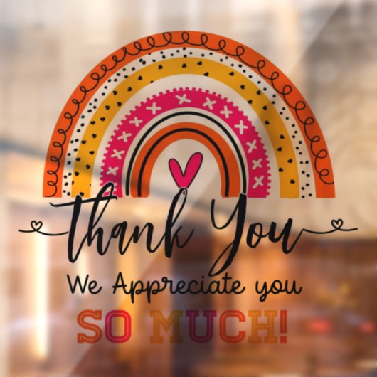 感謝のサインのお客様 ウィンドウサイン (シート2)