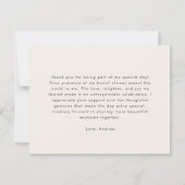 感謝のシャルキュトリーボード　ウェディングシャワーのお礼カード サンキューカード (裏面)