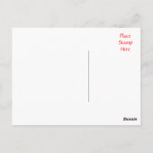 感謝のシュナウザー子犬の挨拶ポストカード ポストカード (裏面)