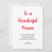 感謝のジェスチャーありがとうございます サンキューカード (裏面)