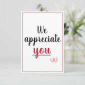 感謝のジェスチャーハート サンキューカード (スタンド正面)