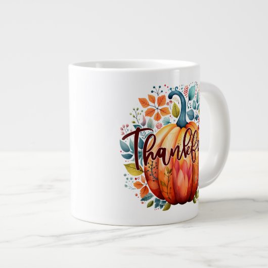 感謝のジャンボマグ ジャンボコーヒーマグカップ (正面右)