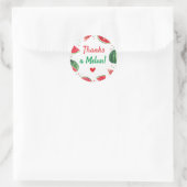 感謝のスイカパーティー　ありがとうメロン！ ラウンドシール (バッグ)