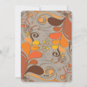 感謝のスクリプトアールデコ渦巻き感謝記念写真 シーズンカード (裏面)