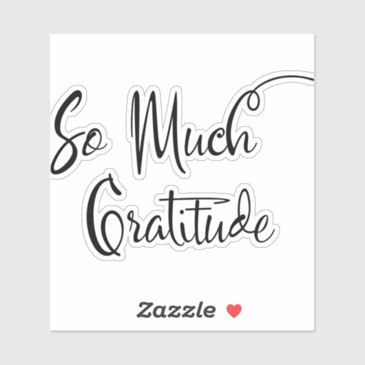 感謝のスクリプトモダンタイポグラフィシール シール (シート)