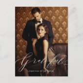 感謝のスクリプト写真結婚の感謝のポストカード ポストカード (正面)
