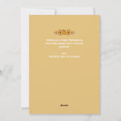 感謝のスクリプト幸せな感謝のグリーティングカード シーズンカード (裏面)