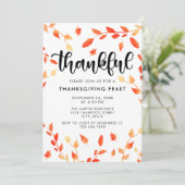 感謝のスクリプト秋の葉の水色離れの 招待状 (スタンド正面)